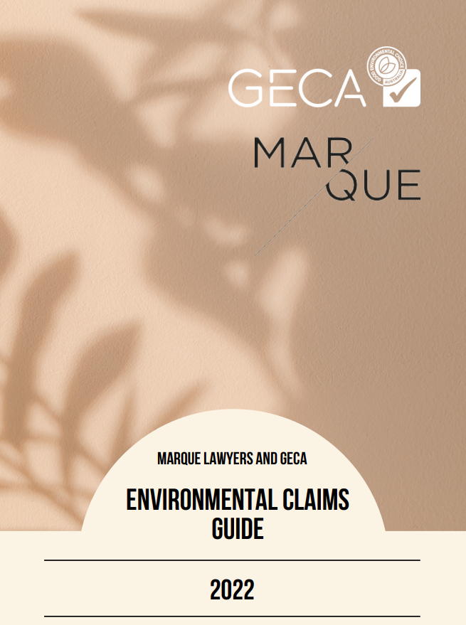 Marque Lawyers and GECA Environmental Claims Guide - October 2022