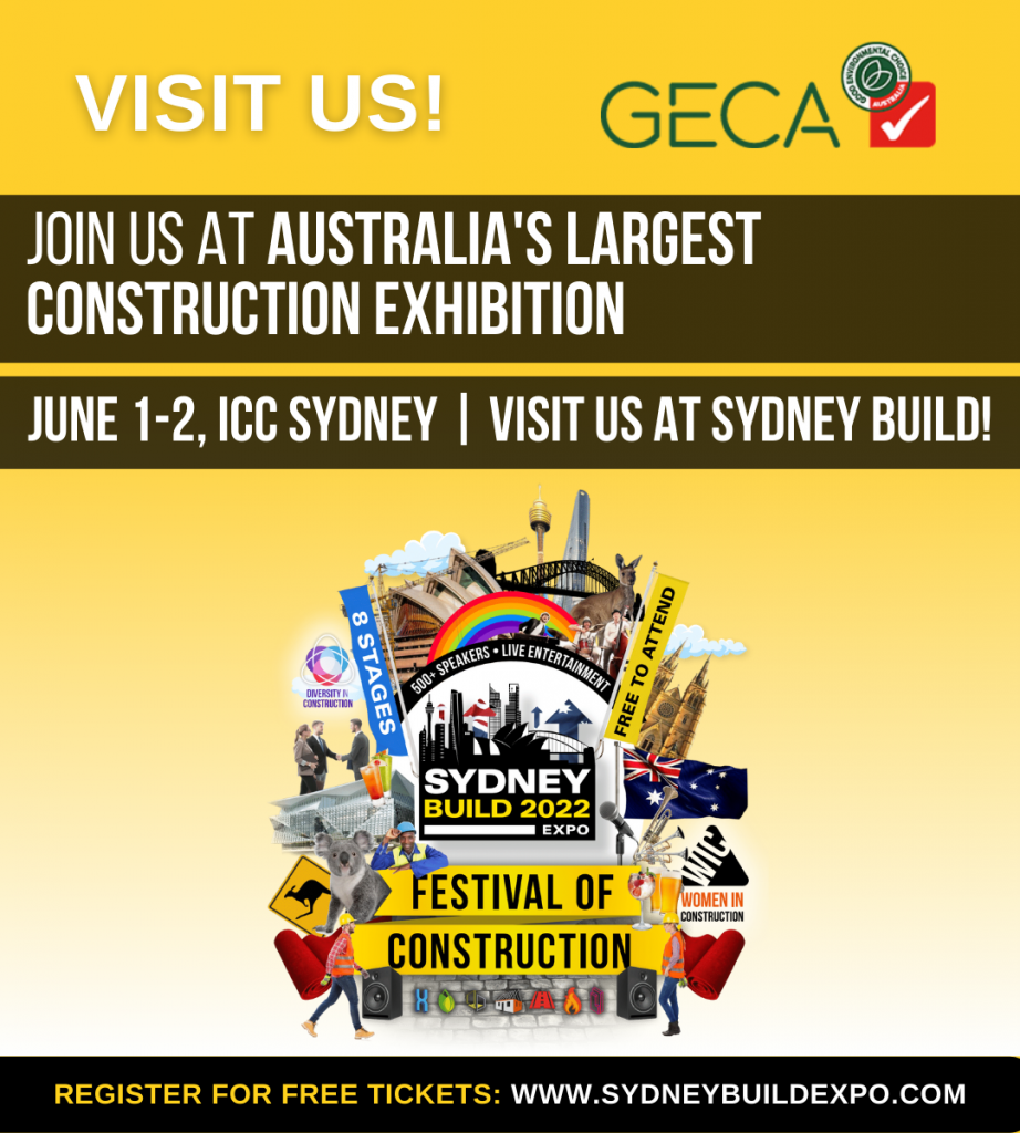 Visit GECA at Sydney Build 2022