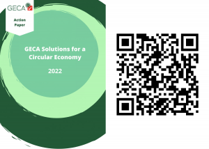 Download GECA Solutions for a Circular Economy action paper QR code
